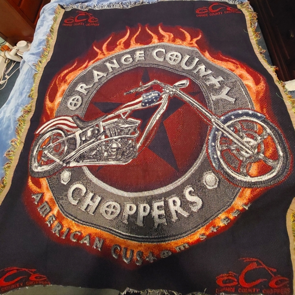 Orange County Choppers Throw Blanket